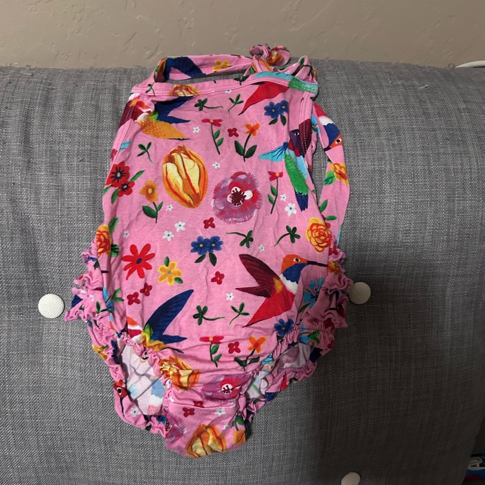 Muse Threads colorful baby ruffle romper